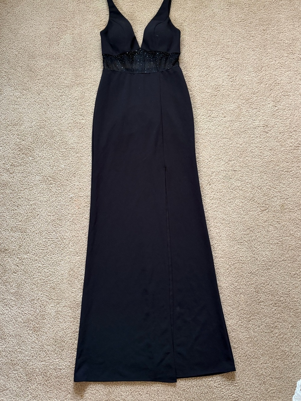 Joules Black Beaded Waist Maxi Dress